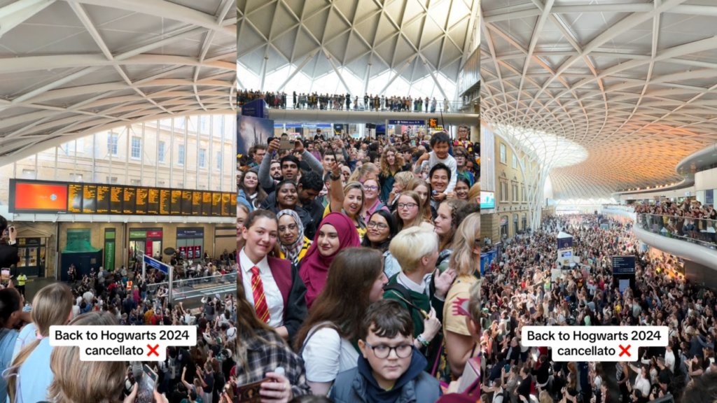 Hundreds of Harry Potter fans booed at King's Cross station and it didn't even have to do with JK Rowling